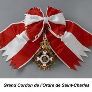 Grand cordon de l'Ordre de Saint Charles - Grand Croix
